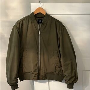 GAP Women's Khaki Bomber Jacket